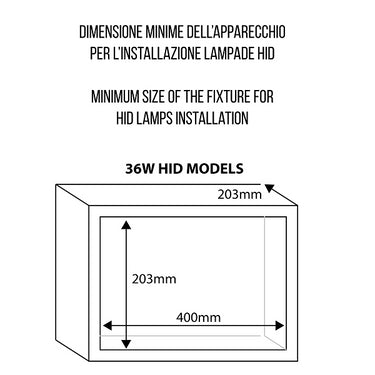 HID 5000lm 36,0W WW E27 Shot Lampadine e moduli led
